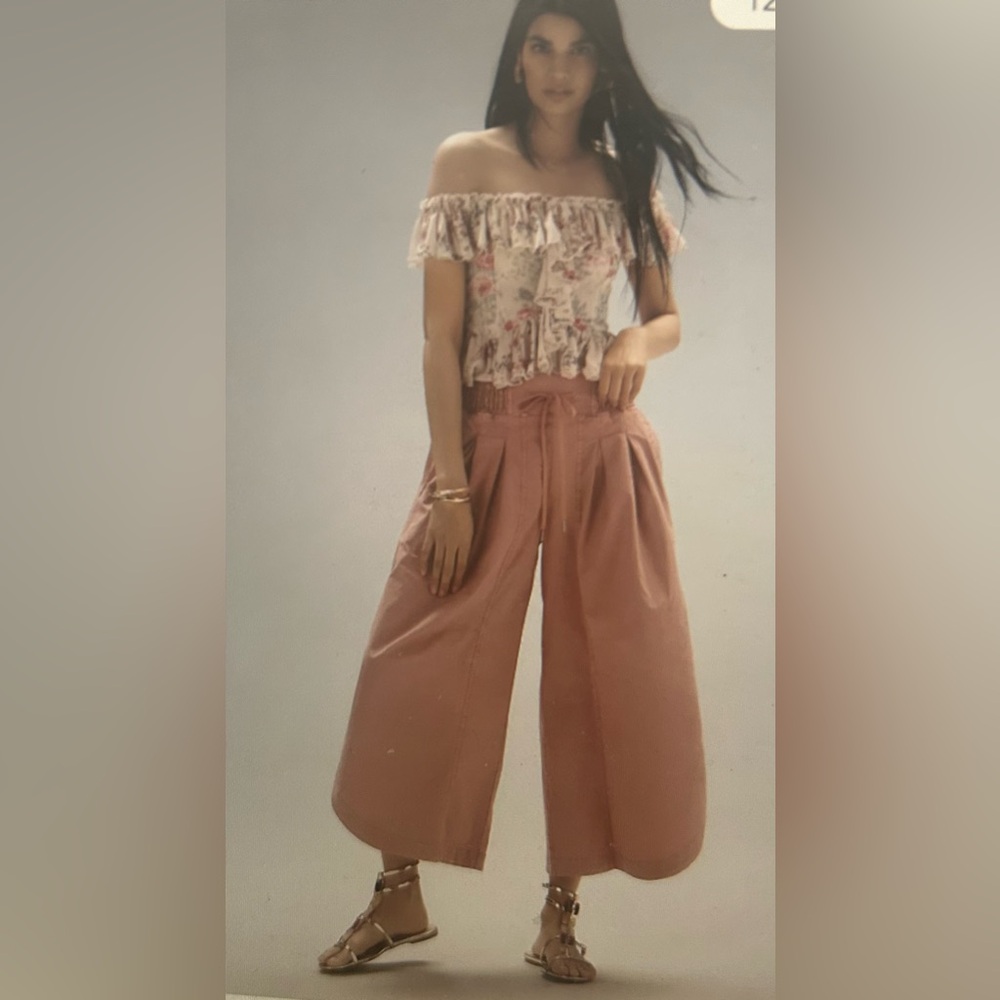 Women's Pink Wide-Leg Pants